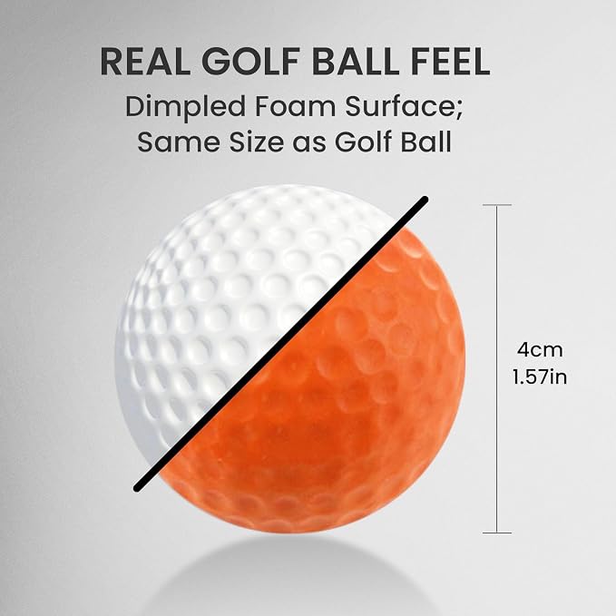 FINGER TEN Golf Practice Balls More Weight Real Ball Travel Value 12/24 Pack - Image 5
