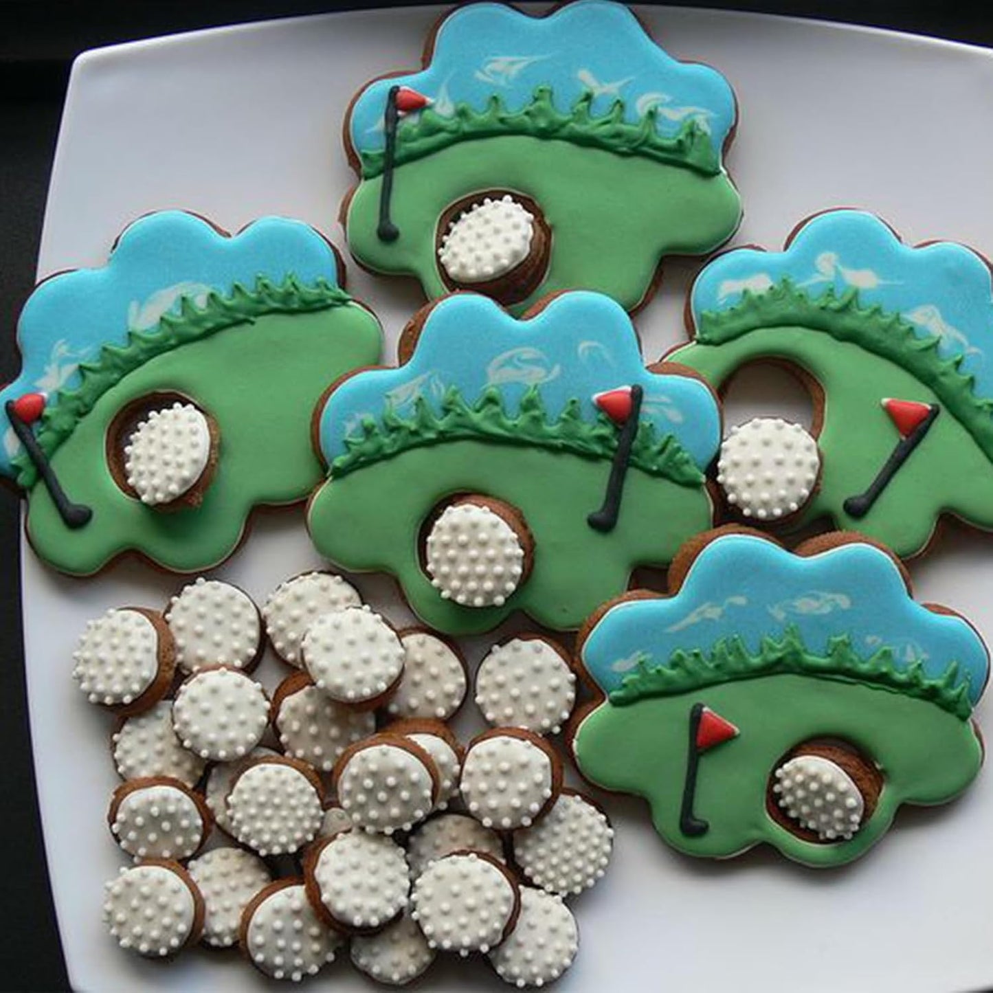 1pcs Golf Fondant Mold, Silicone, 3D, Cake Decoration, Cupcake Toppers, Mousse, Flower Paste, Biscuits, Modeling Clay, Plaster Pendants