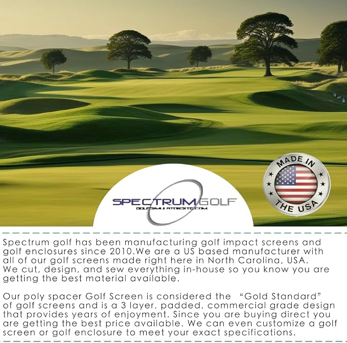 SPECTRUM GOLF SIMULATORS- Golf Impact Screen Poly Spacer - Image 7