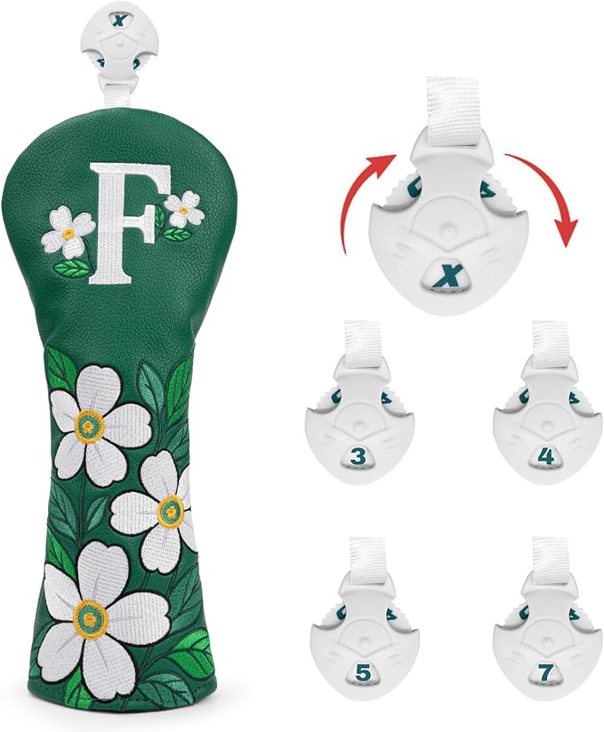 Golf Club Covers Driver Headcovers Fairway 3 Wood Headcover Hybrid Cover Faux - Image 3