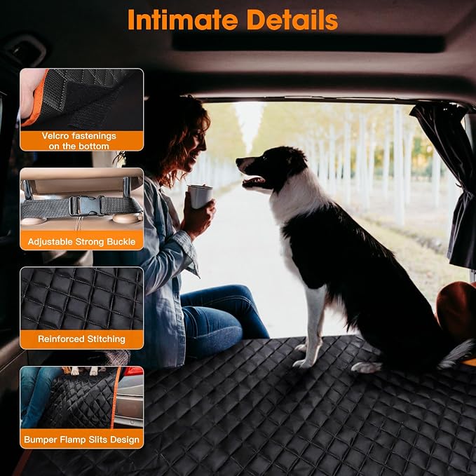 MIXJOY SUV Cargo Liner for Dogs, Waterproof Cargo Liner for SUV, Pet Dog Cargo - Image 5