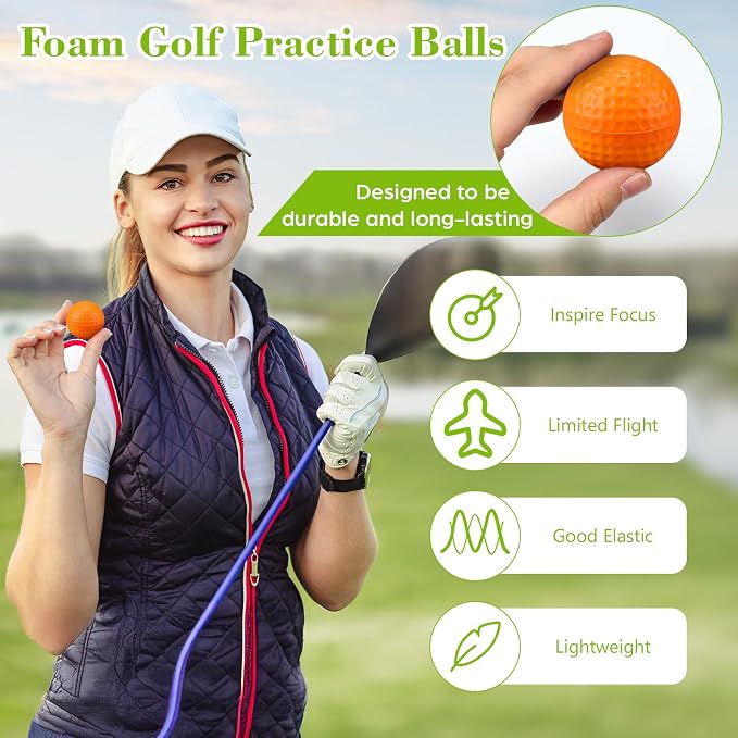 12 Pcs Foam Golf Practice Balls Soft Foam Balls - Image 3