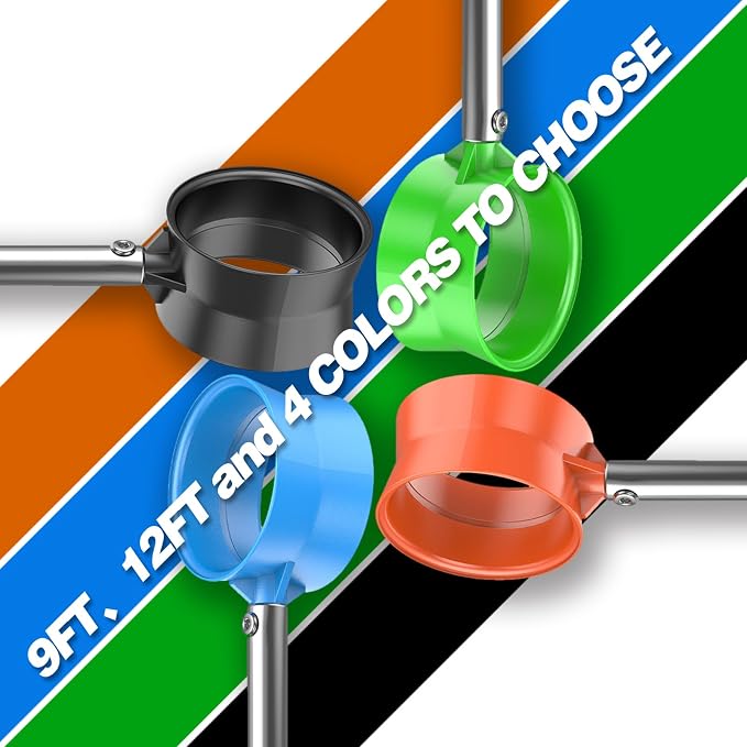 9Ft/12Ft Telescopic Stainless Steel Golf Ball Retriever - Image 3