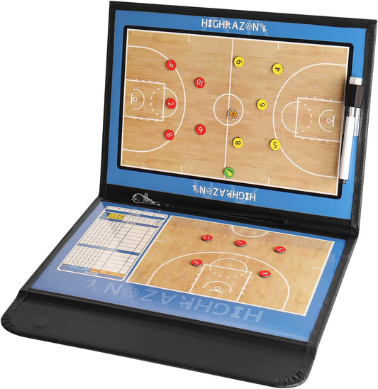 Basketball Coaching Board, Coaches Clipboard Tactical Magnetic Board Kit, Portable Strategy Coach Board with Dry Erase, Marker Pen
