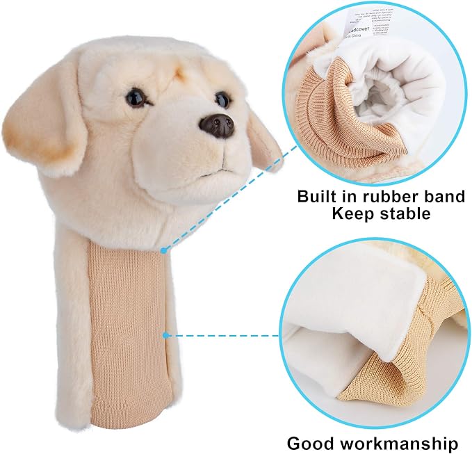 Labrador Retriever Golf Driver Head Cover, Funny Golf Head Covers, Cute Animal - Image 4