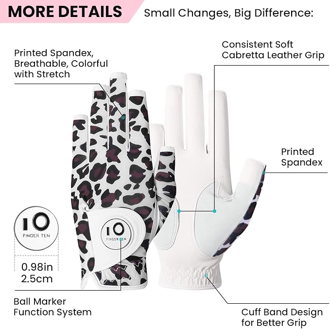 FINGER TEN Stylish Golf Gloves Women - Image 2