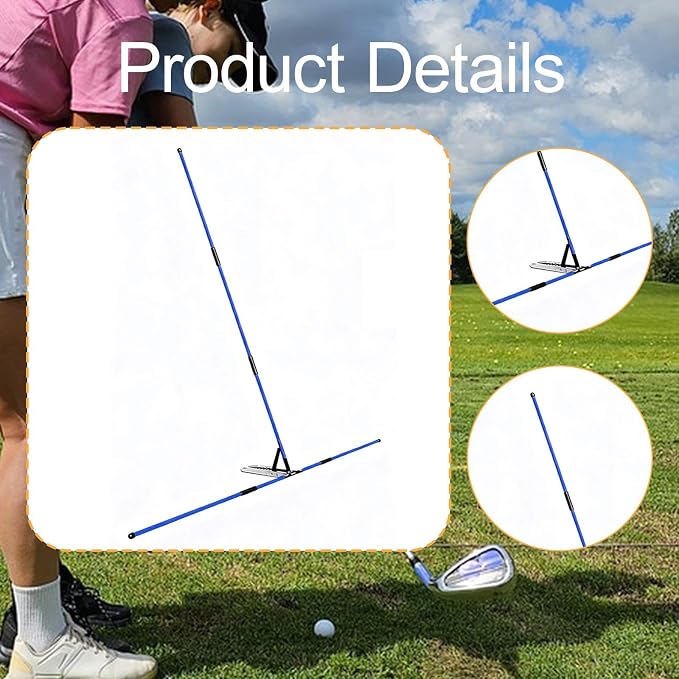Colaxi Golf Alignment Sticks Holder, Practice Rod Correct Posture Golfer Golf - Image 5