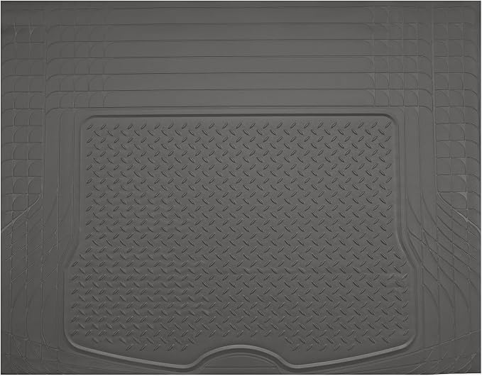PIC AUTO Heavy Duty Rubber Trunk Cargo Liner Floor Mats, Trimmable to Fit by PICAUTO