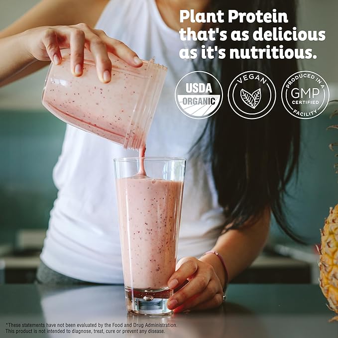 KOS Vegan Protein Powder, Unflavored & Unsweetened - Image 2