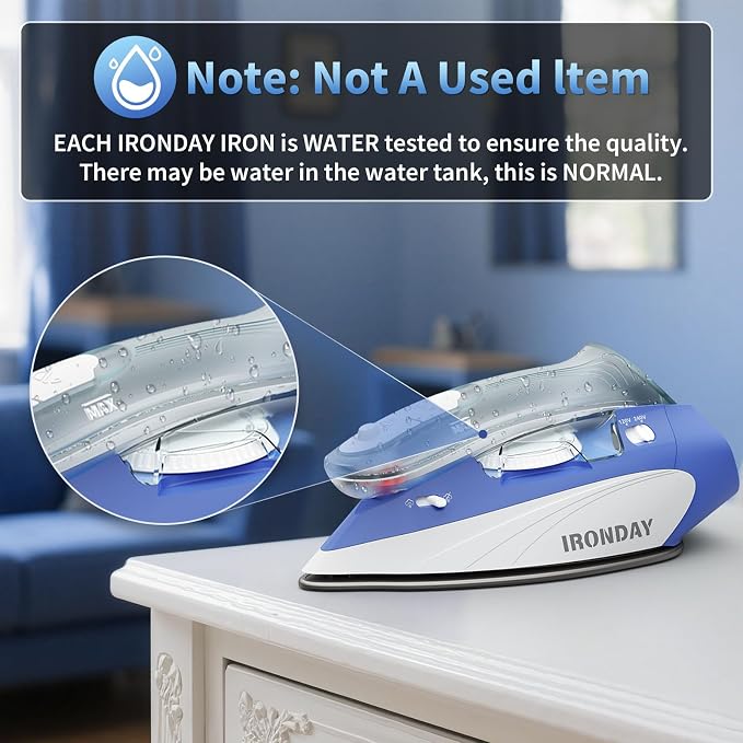 1100W Mini Travel Iron with Steam - Image 5