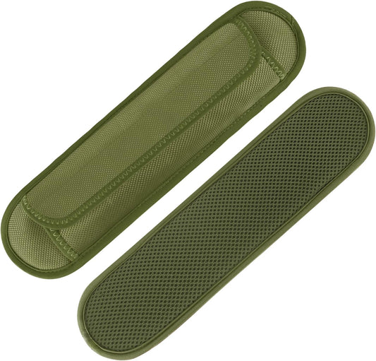 2 Pack Extra Thick Shoulder Strap Pad, Universal Replacement Shoulder Pad, for Shoulder Bags, Detachable Shoulder Strap Pad Pads Help Relieve Shoulder Pain(Sandwich Mesh-Army Green)