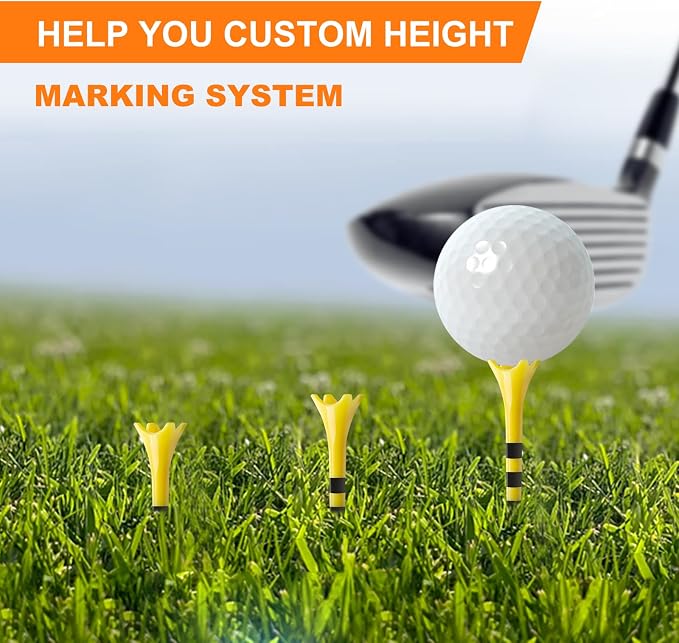 Professional Plastic Golf Tees 100 Pack, Enhanced Durability & Stability - Image 4