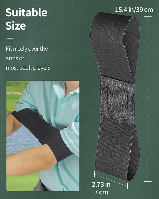 GreenHaven Golf Swing Arm Band Golf Swing Training Aid Elastic Swing Correcting - Image 5