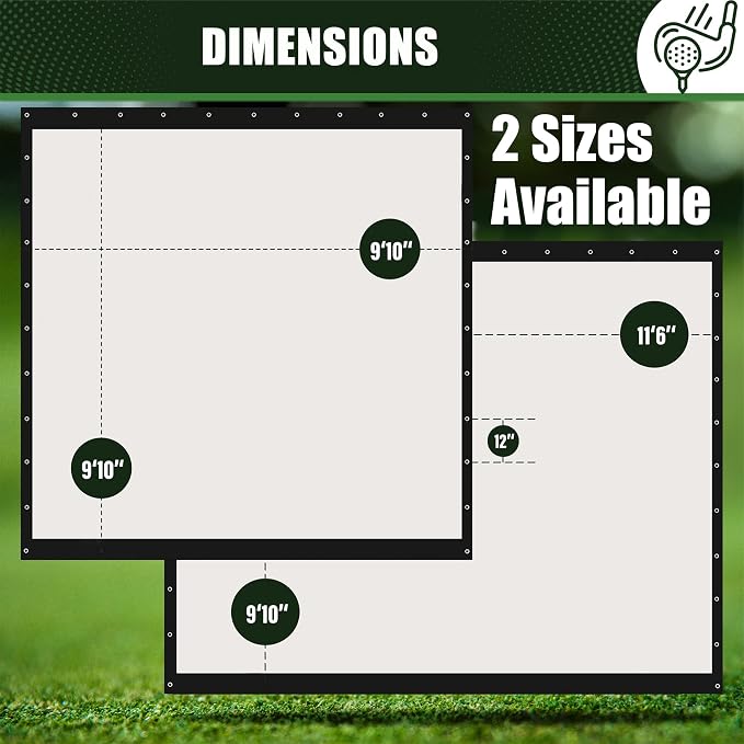 Golf Impact Screen Double Layer – Low Noise on Impact, Durable Grommets - Image 2