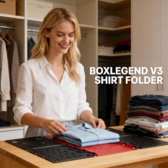 BoxLegend Version 3 Shirt Folding Board t Shirts Clothes Folder Durable Plastic - Image 2