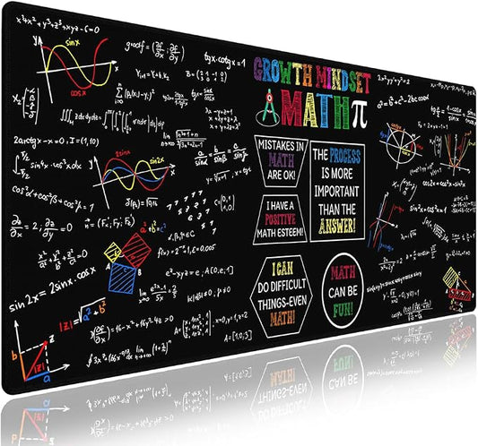 Wknoon. Extra Large Gaming & Office Mouse Pad – Math Science Inspirational by Wknoon