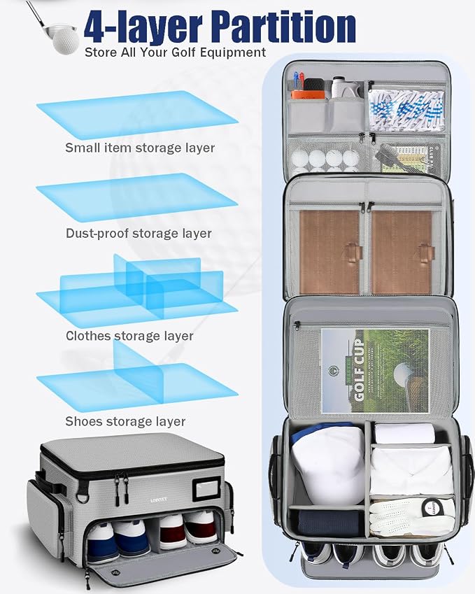 Golf Trunk Organizer, Waterproof Car Golf Locker - Image 5