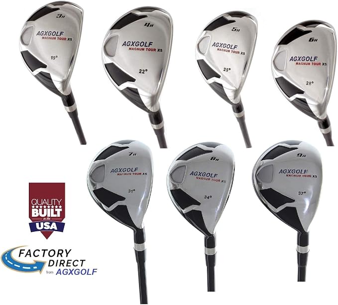 AGX Men's Tour XS Complete Hybrid Game Improvement Stainless Steel Irons Set - Image 2