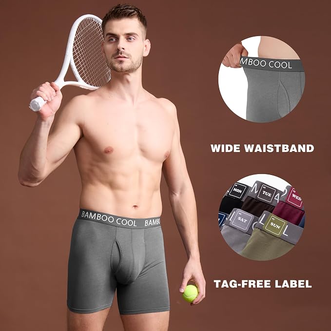 BAMBOO COOL Men's Ultra ComfortSoft Underwear, Moisture Wicking & Breathable No - Image 4
