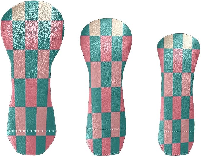 Golf Club Head Covers for Driver Hybrid and Fairway Woods, Waterproof Leather - Image 2