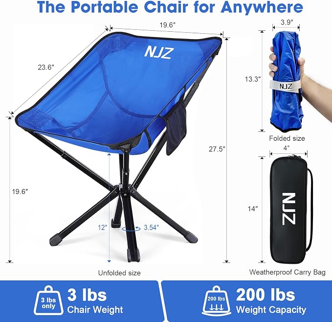 Lightweight Folding Camping Chair — Compact & Portable Design, Easy Setup - Image 2