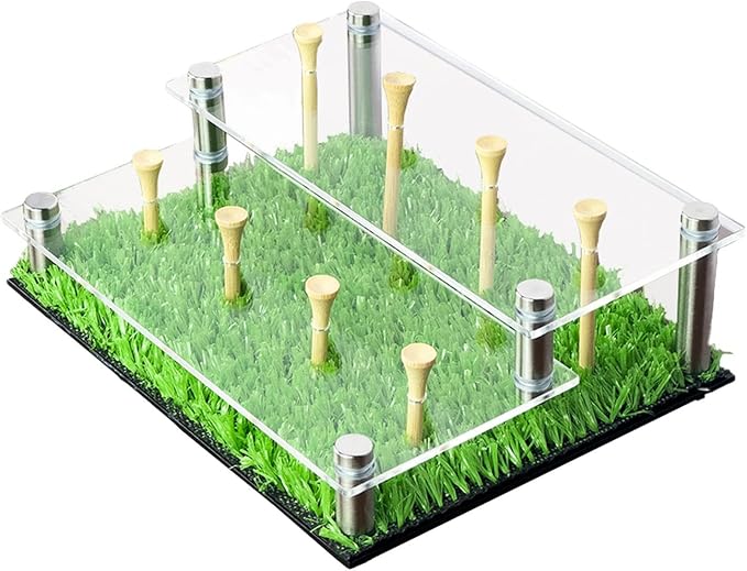 Golf Ball Display Case, Sport Balls Rack Holds 8 Golf Balls 2 Tier Acrylic - Image 7