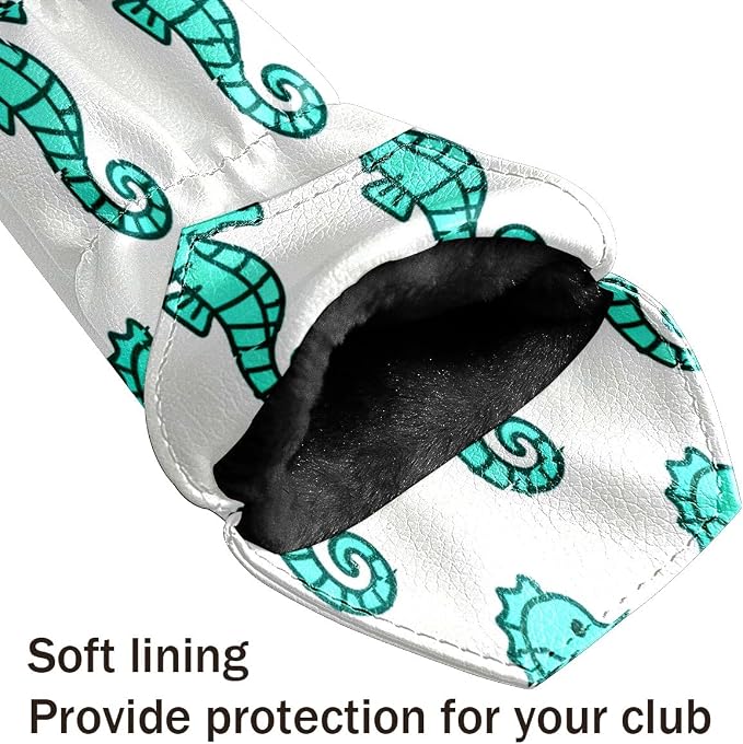 3 Pack PU Leather Golf Club Head Covers - Image 7