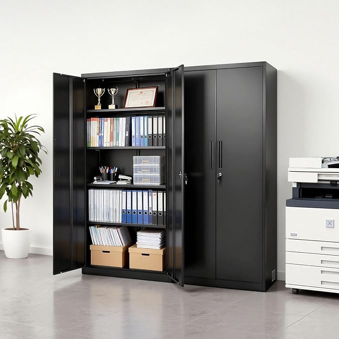 VEVOR Metal Storage Cabinet, Steel Garage Cabinet - Image 2
