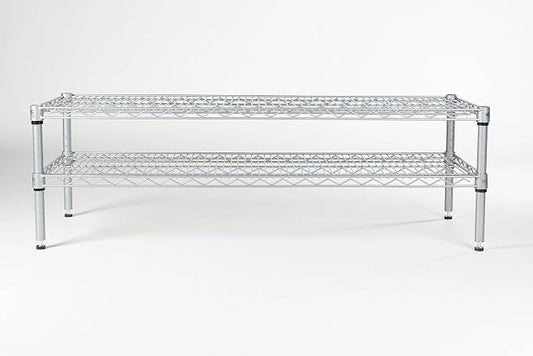Omega Shelving Storage | 2 Tier Starter Shelving Unit 24" Deep x 48" Wide x 14" by OmegaProductsCorporation