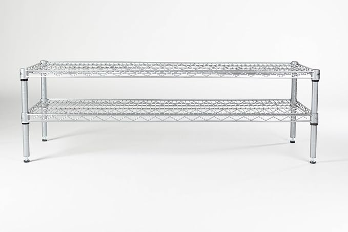 Omega Shelving Storage | 2 Tier Starter Shelving Unit 14" Deep x 72" Wide x 36" by OmegaProductsCorporation