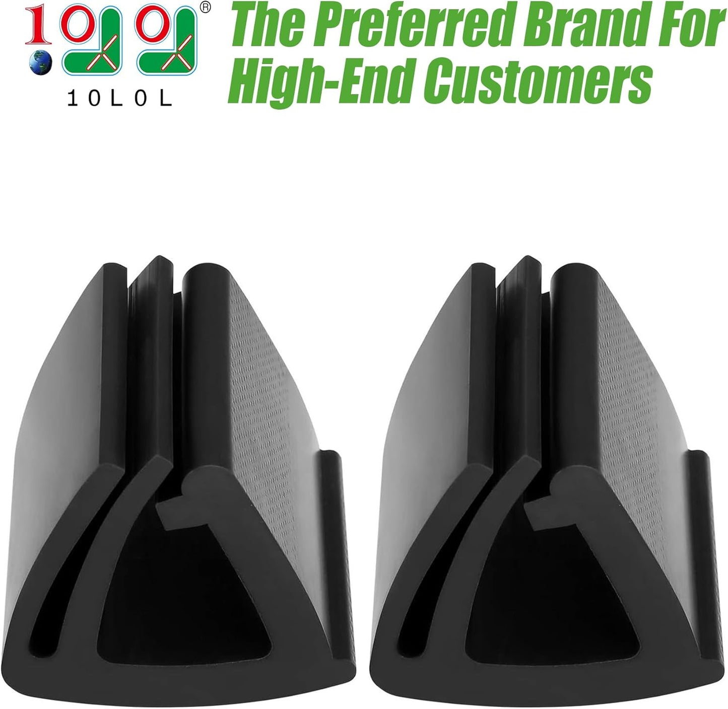 10L0L Universal Golf Cart Windshield Retaining Clips for Yamaha EZGO Club Car, Rubber Top Grip OEM# 102005801, Set of 2