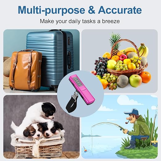 Battery-Free Digital Luggage Scale, 110lbs/50kg Portable Handheld Hanging Scale - Image 7