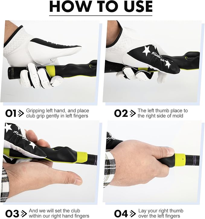 Golf Grip Trainer Golf Practice Tool, Golf Swing Trainer Ensure the Right Grip - Image 3