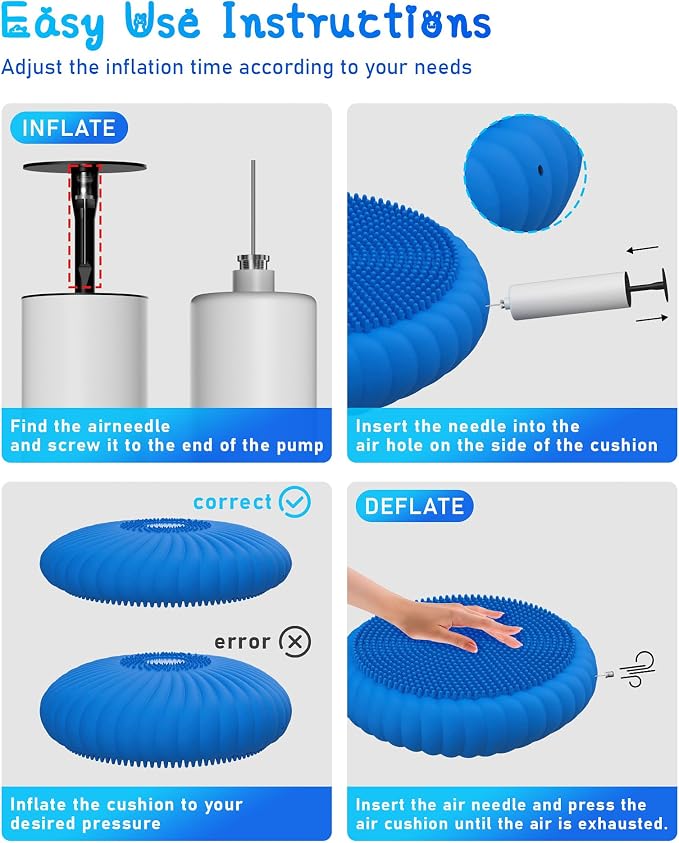 Wobble Cushion with Inflation Pump - Image 7