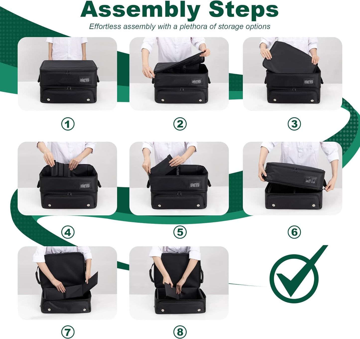 HIMAL HIMAL 2 Layer Golf Trunk Organizer, Golf Gifts for Men with Separate Ventilated Compartment, 2-Pair Capacity, Waterproof SUV Car Locker for Balls, Tees, Clothes, Gloves, Accessories, Golfer Gift