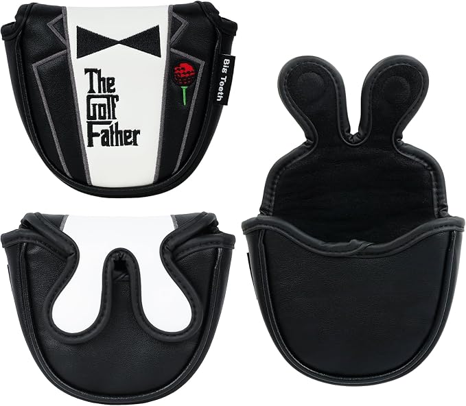 The Golf Father Golf Club Covers, Driver Fairway Hybrid Headcover, Funny Putter by BigTeeth