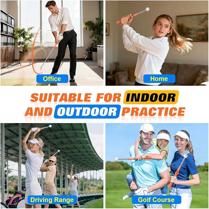 Retractable Golf Swing Training Aid, Right-Handed Tempo Stick Golf, Golf Click - Image 6