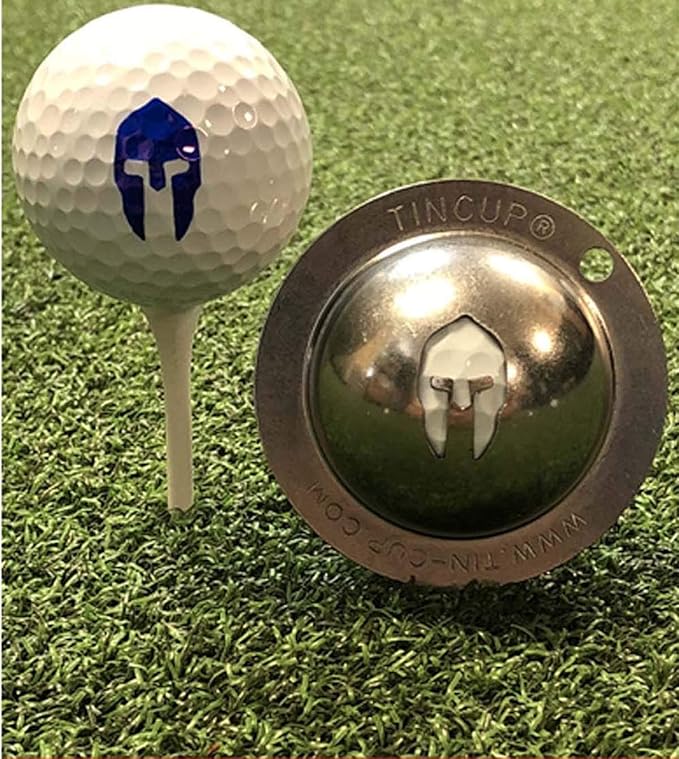Tin Cup Golf Ball Marker Stencil by Unknown