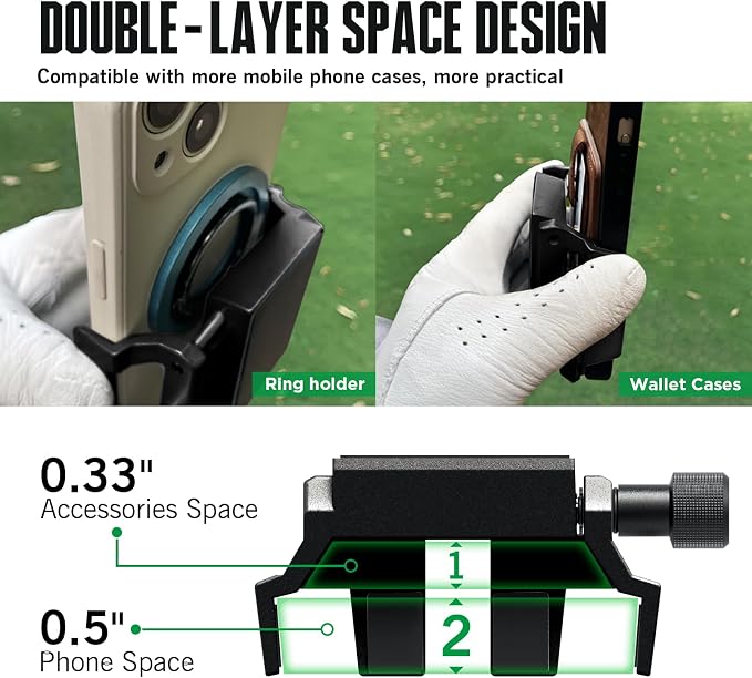 Dprofy Strong Magnetic Golf Phone Holder Golf Cart Phone Mount Golf Accessories - Image 2