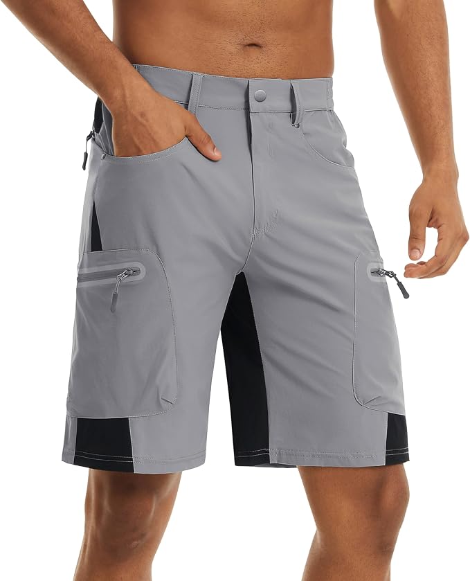 TACVASEN Men's Hiking Cargo Shorts 10" - Image 2