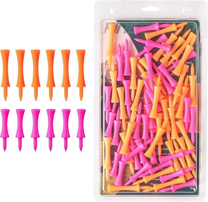 Plastic Golf Castle Tees Step Down Value 200 Count, Unbreakable Mixed or Same by Unknown