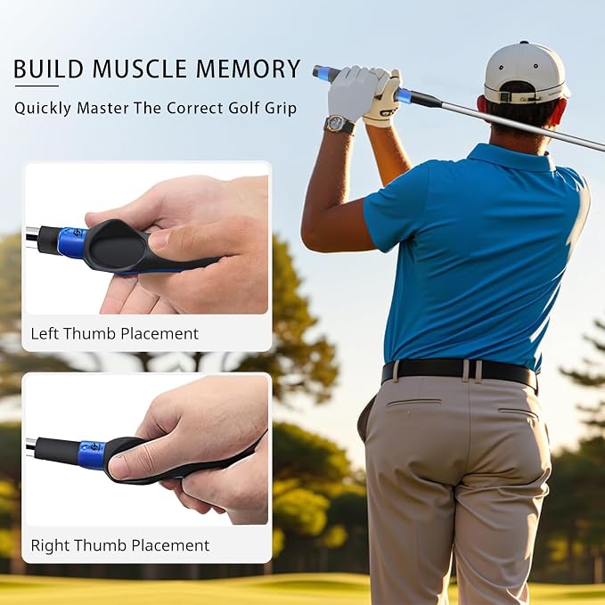 Golf Grip Trainer 2 Pack with Swing Correcting Arm Band, Golf Training Aid - Image 6