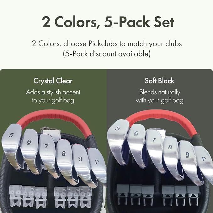 Golf Club Holder Club Organizer Durable Polycarbonate Clips - Image 7