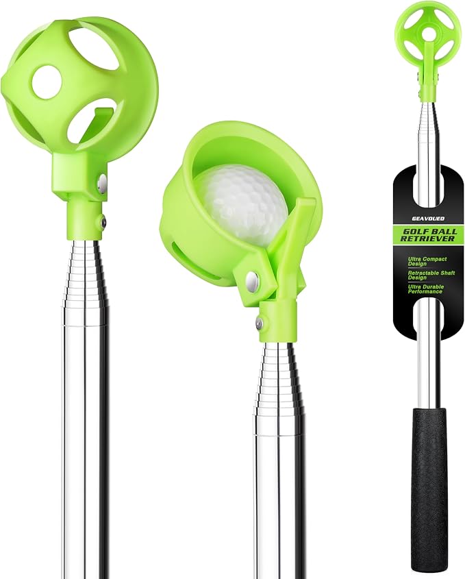 Golf Ball Retriever for Water，9Ft/12Ft/14.5Ft/16.3Ft Telescopic Stainless Steel by Unknown