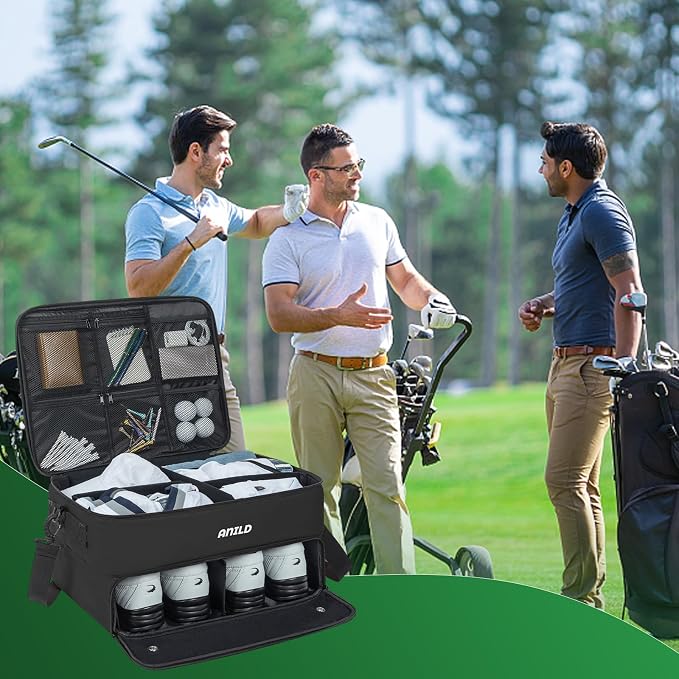 ANILD Golf Trunk Organizer, 2 Layer Golf Storage Case - Image 8