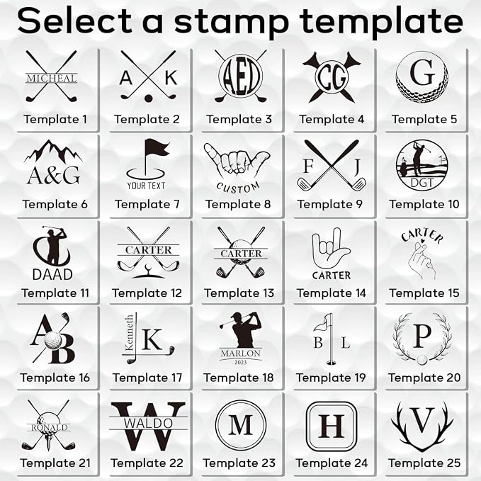 Personalized Golf Ball Stamp – Custom Golf Ball Marker Stamp - Image 4