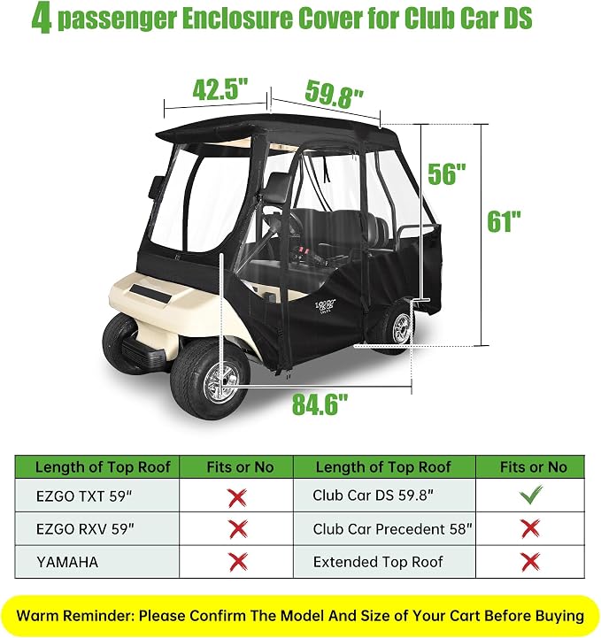 10L0L Golf Cart Driving Enclosure - Image 8