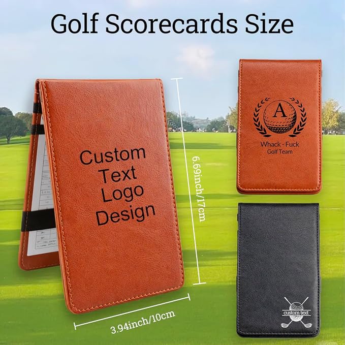 Personalized Golf Scorecard Holder – Custom Golf Score Card Cover - Image 2