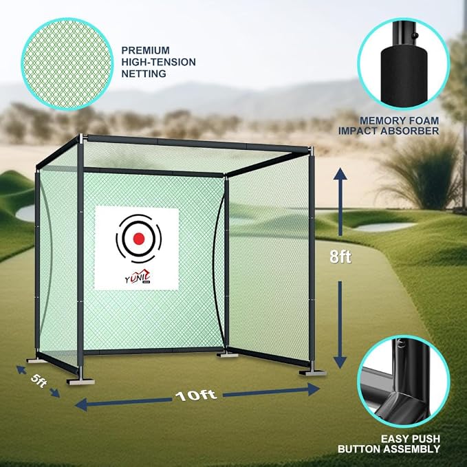 YUNIC Golf Driving Cage with Metal Frame - Image 5