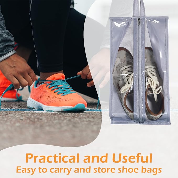 Windyun 20 Pcs Shoe Bags for Travel Waterproof Sneaker Bag Multi Color Shoe - Image 5